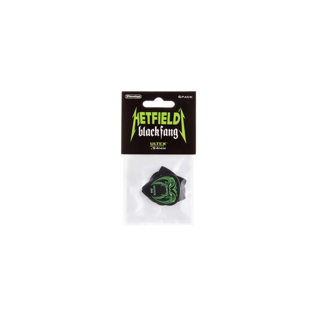 Jim Dunlop Hetfield's Black Fang Pick .94MM - 6 Pack | Ultex Material for Sharp Attack - view 4