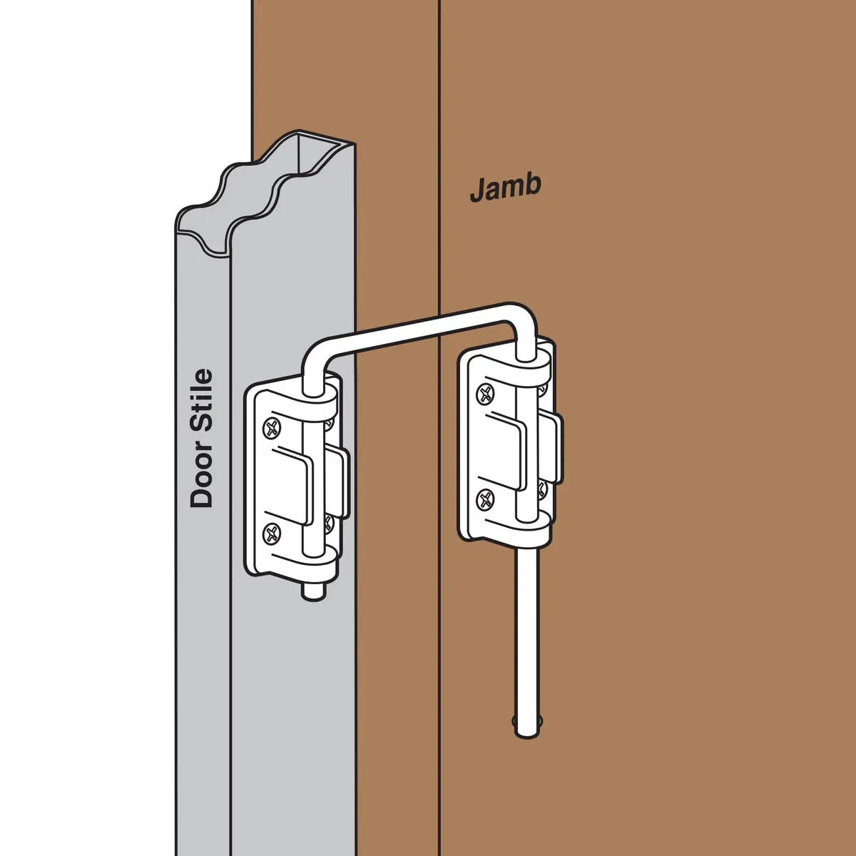 Prime-Line Patio Sliding Door Loop Lock, Child Safety & Security, Chrome | Reinforces Existing Hardware (120 chars) - view 4