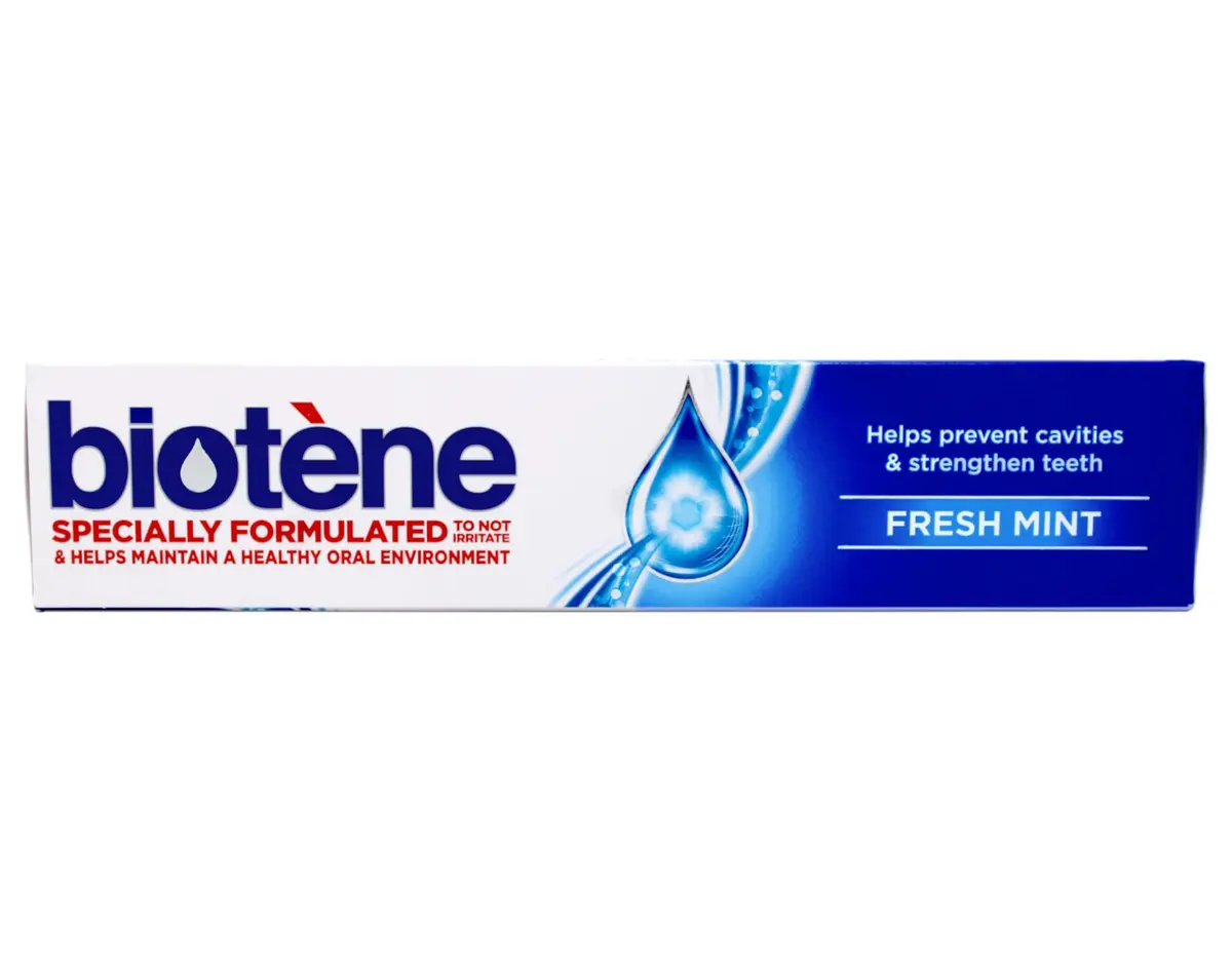 Biotène Fresh Mint Fluoride Toothpaste 122g (4.3 oz) | Cavity Protection & Dry Mouth Relief - main product image