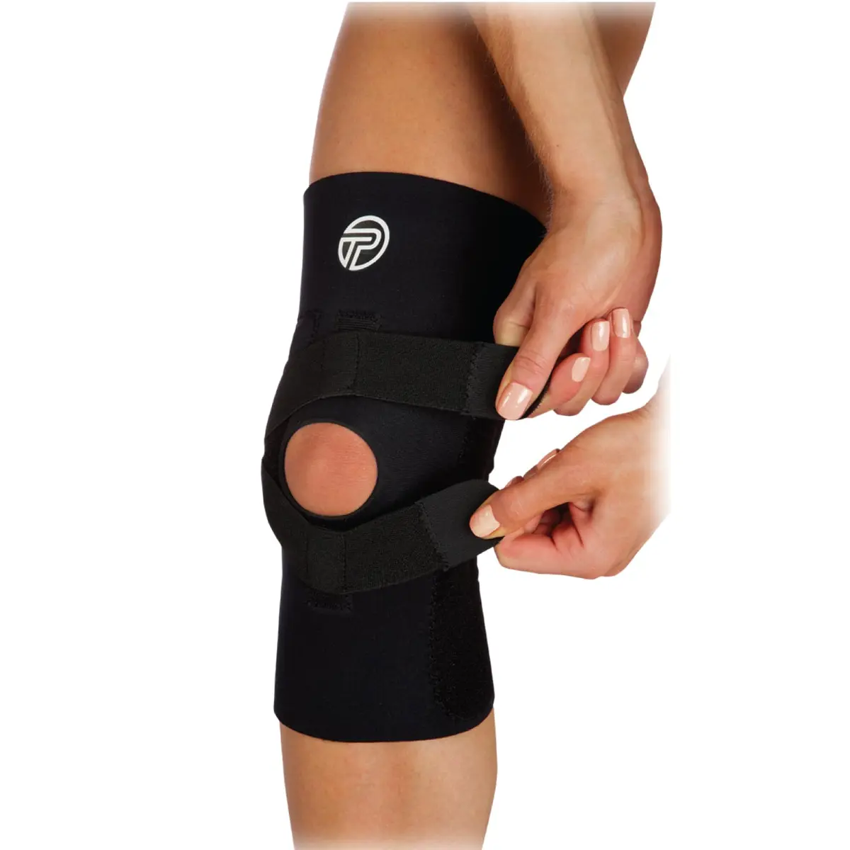 Pro-Tec Athletics J-Lat Knee Patella Support, Right, XX-Large | Patella tracking control with lateral straps - main product image