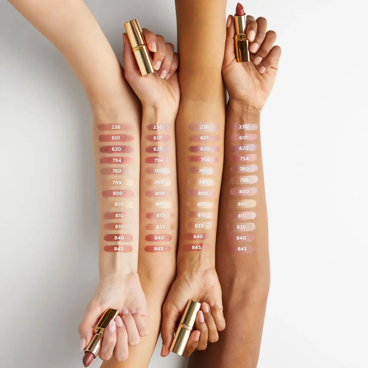 L'Oreal Paris Colour Riche Original Satin Lipstick in Fairest Nude | Satin Finish, Hydrating - view 3