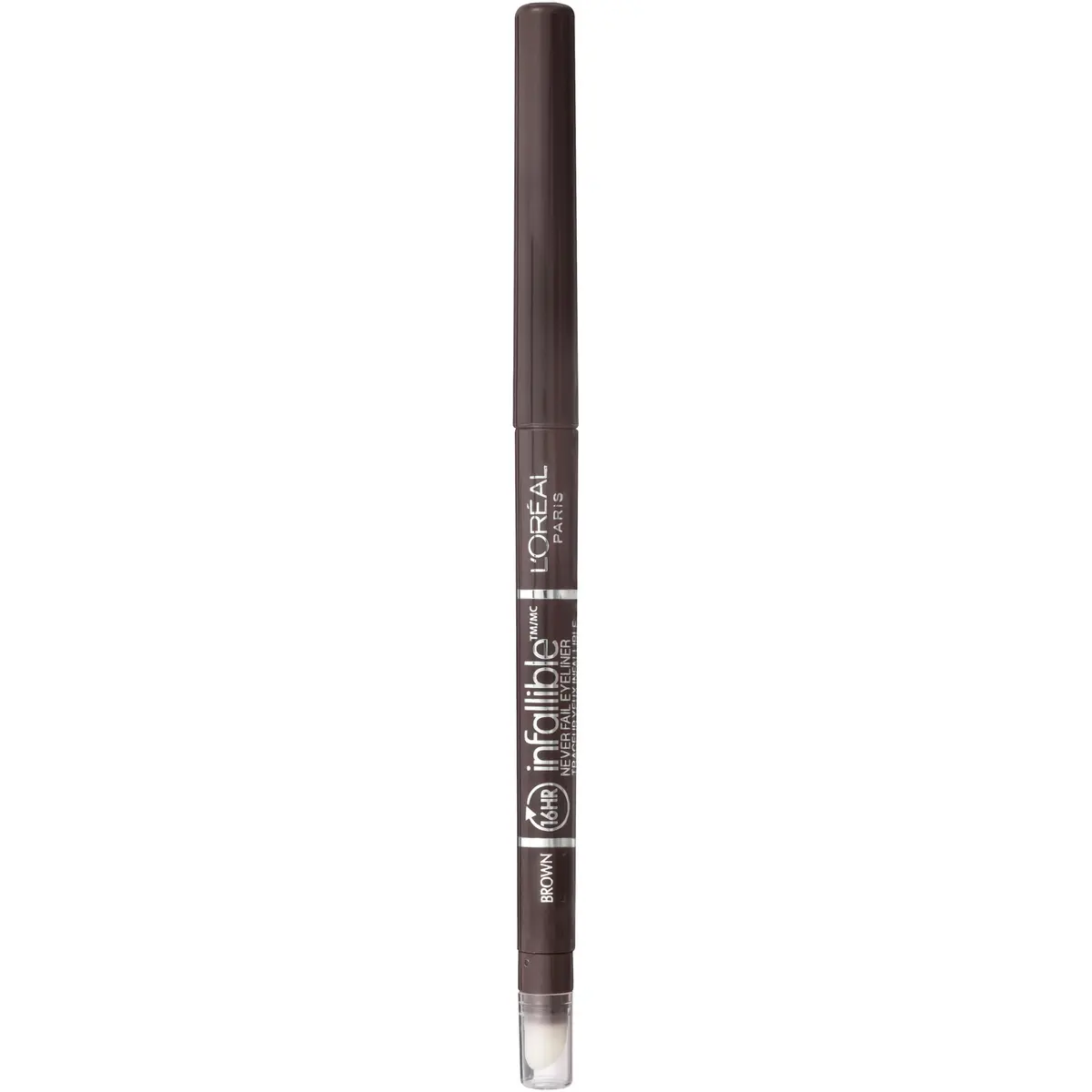 L'Oreal Paris Infallible Never Fail Mechanical Eyeliner Pencil, Brown 0.23g (0.008 oz) | Smudge-Proof Up to 16 Hours - main product image
