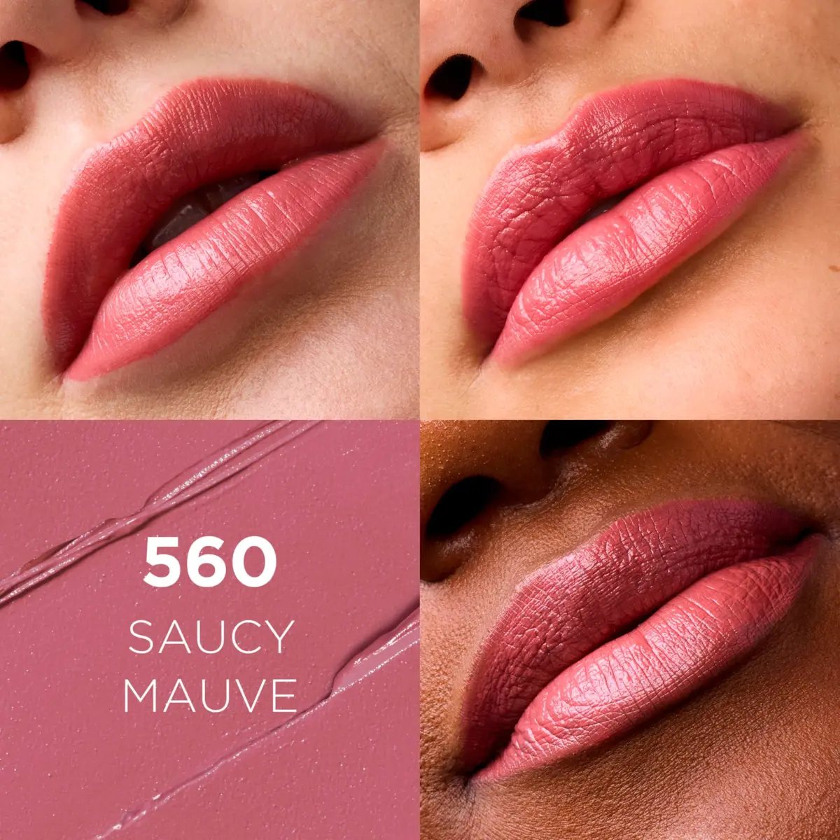 L'Oreal Paris Colour Riche Lipstick, Saucy Mauve | Creamy Hydrating Satin Finish with Argan Oil & Vitamin E - view 2