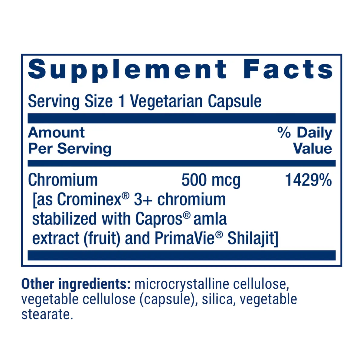 Life Extension Optimized Chromium with Crominex 3+, 500 mcg | Supports Healthy Metabolism & Weight Management - view 3