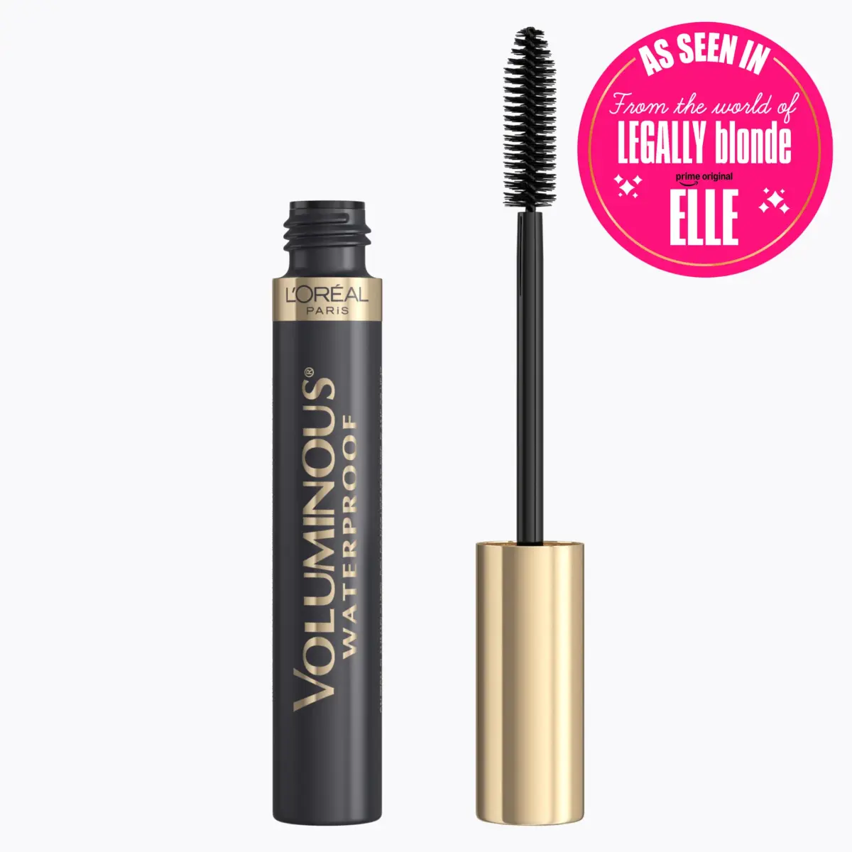 L'Oreal Paris Voluminous Original Waterproof Mascara, Black Brown, 0.28 Fl Oz (8.3 ml) | Builds Up To 4X Thickness - view 2
