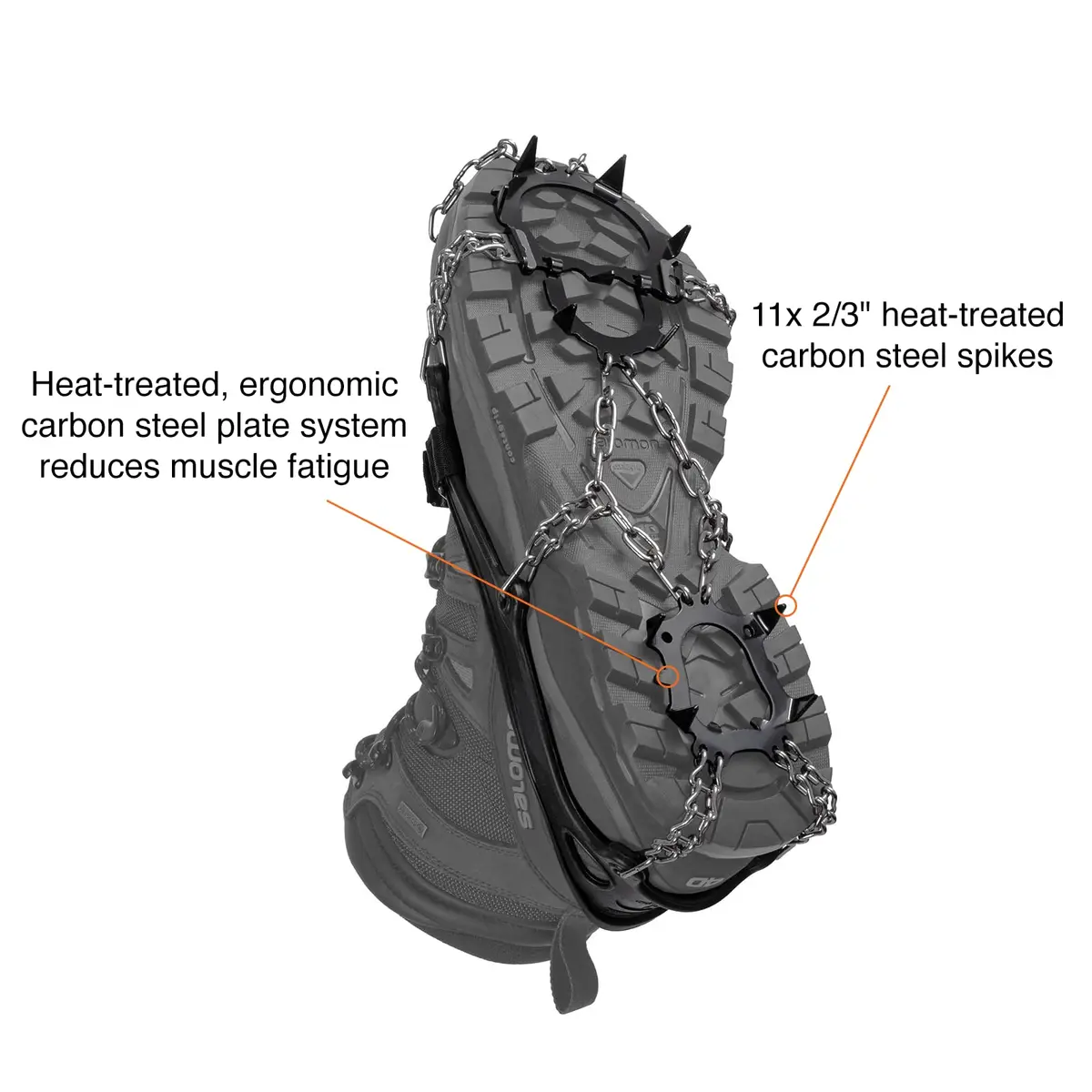 H Hillsound Trail Crampon I Ice Cleat Traction System Large | Winter Trail Hiking - view 5