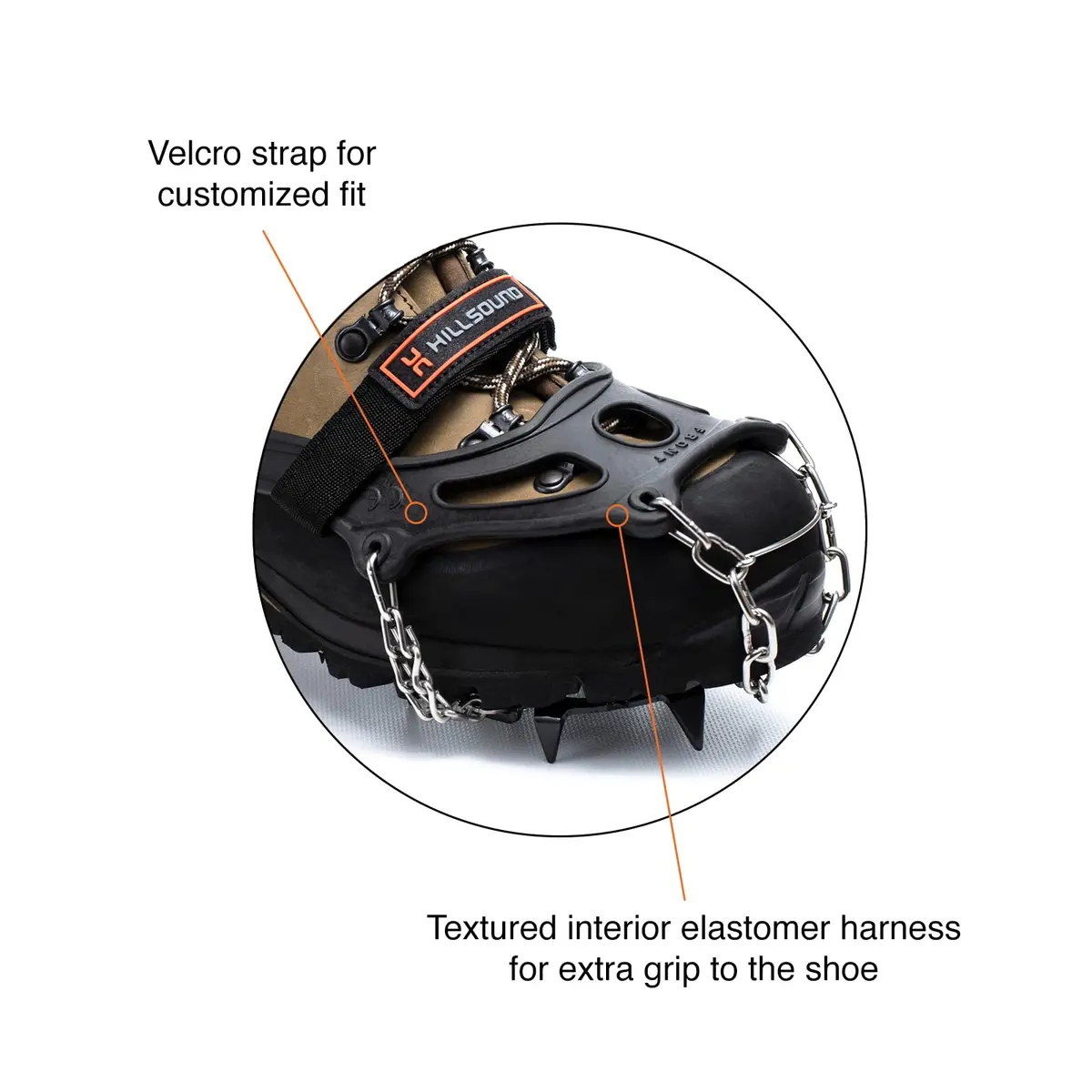 H Hillsound Trail Crampon I Ice Cleat Traction System Large | Winter Trail Hiking - view 3