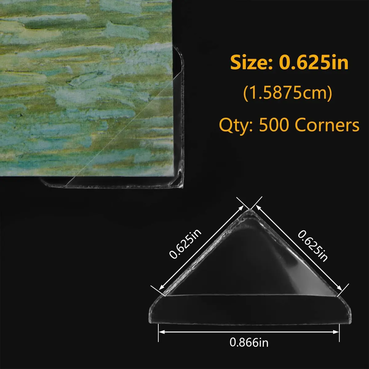 Lineco Infinity Clear Archival Photo Corners 500 PCS | Acid-Free, Non-Yellowing Adhesive - view 5