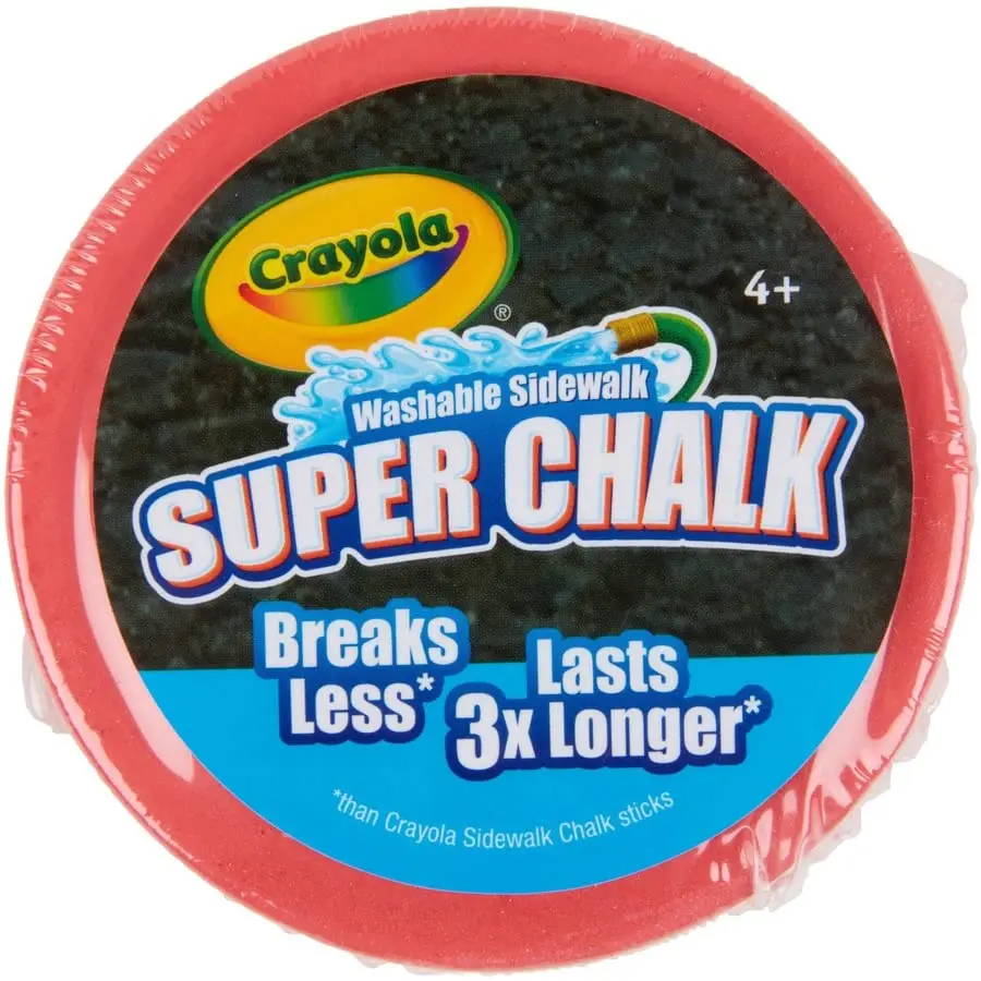 Crayola Outdoor Super Chalk Assorted Colours | 30 Pack | 3 Ways to Colour, Ages 4+ - view 2