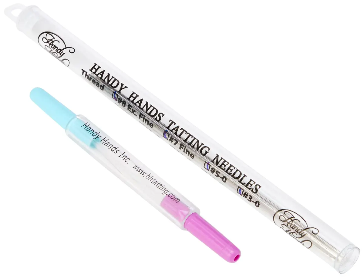 Handy Hands Tatting Needle Set with Threaders - Sizes 3, 5, 7 & 8 | 4 Needles & 2 Threaders - view 2