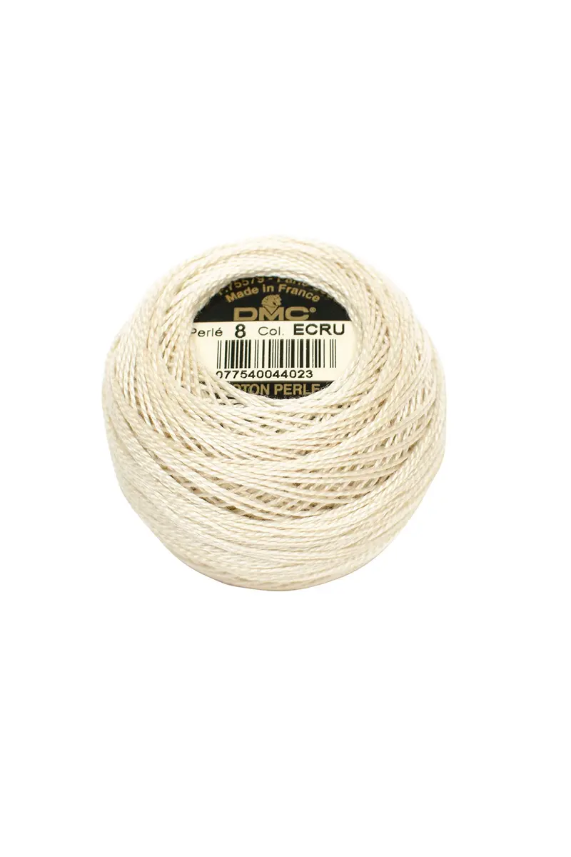 DMC Pearl Cotton Thread Ball - Ecru Size 8 | Silky, Durable & Perfect for Embroidery - main product image