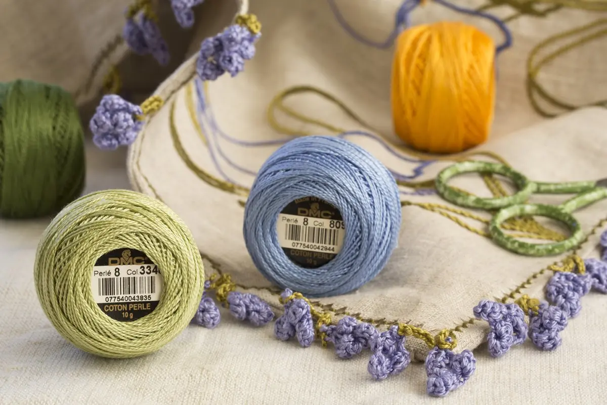 DMC Pearl Cotton Thread Ball - Ecru Size 8 | Silky, Durable & Perfect for Embroidery - view 4
