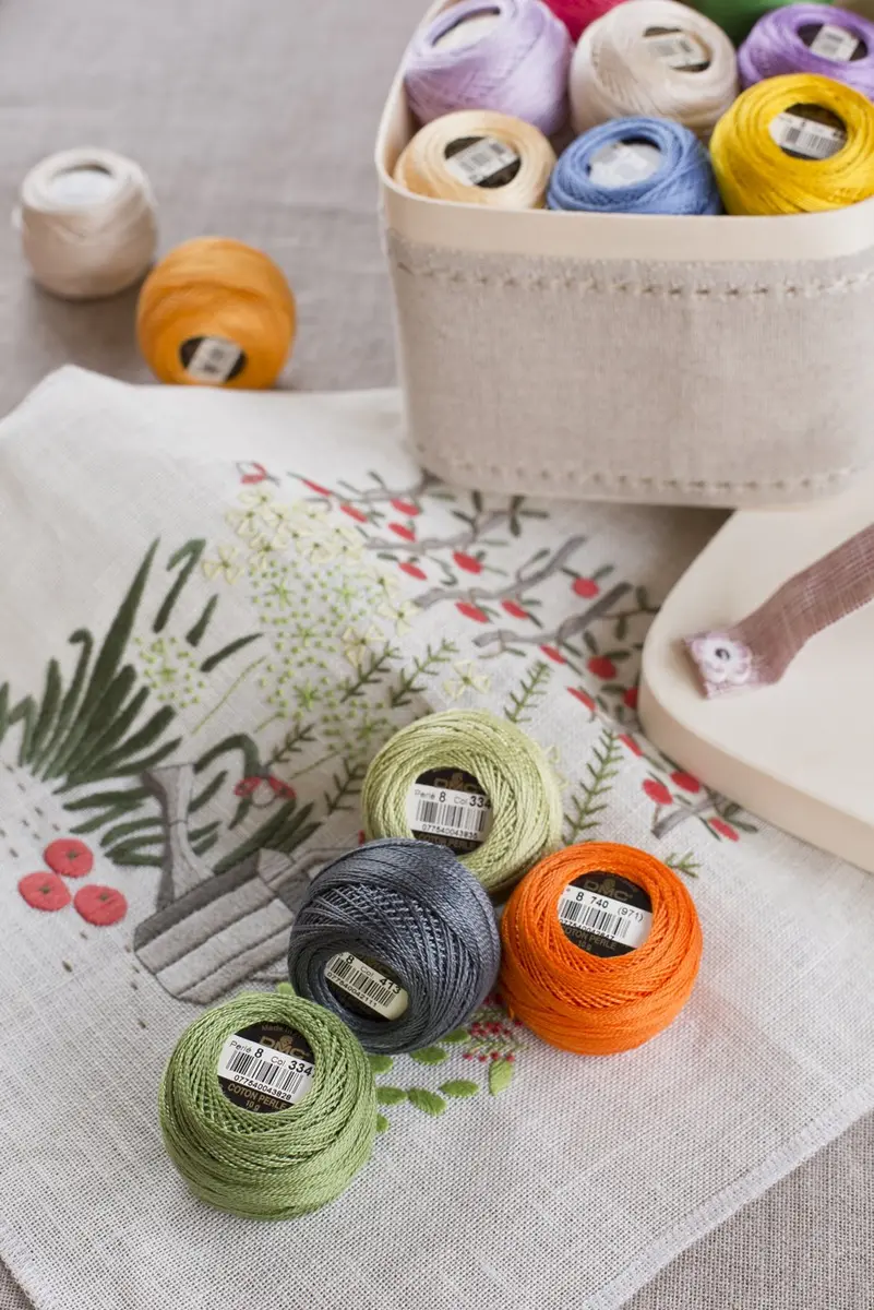 DMC Pearl Cotton Thread Ball - Ecru Size 8 | Silky, Durable & Perfect for Embroidery - view 5