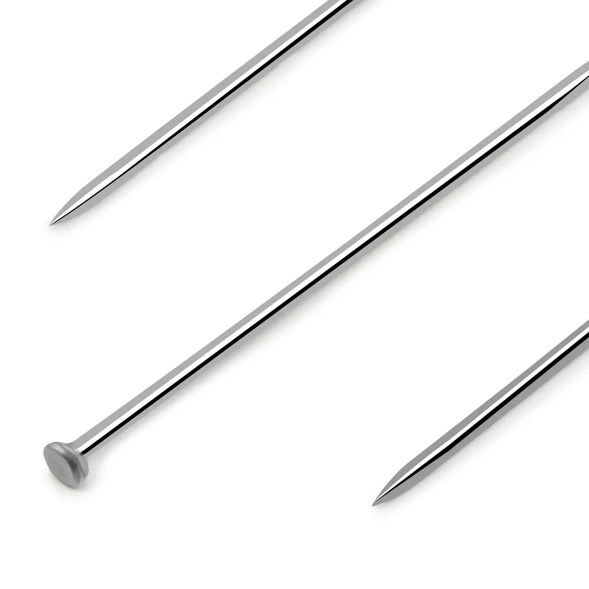 Dritz Appliqué Pins 3/4-Inch (19 mm) | Nickel-Plated Steel, 350-Count Pack with Storage Box - view 2