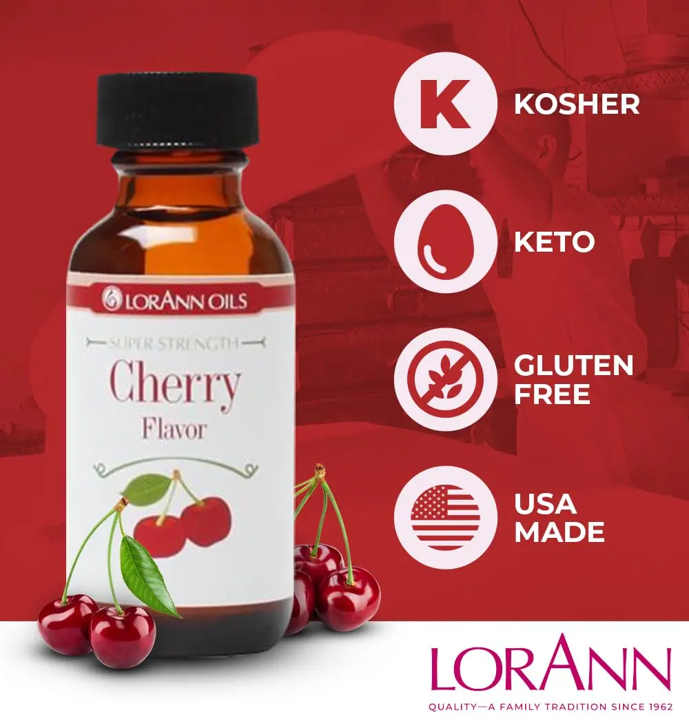 LorAnn Oils Super Strength Cherry Flavoring 0.12 Fl Oz | Concentrated Candy & Baking Flavor - view 5
