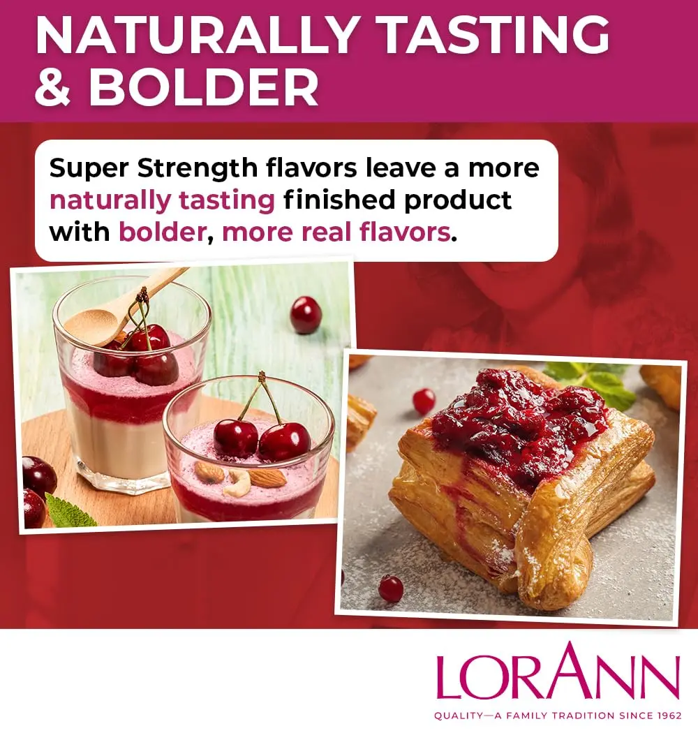 LorAnn Oils Super Strength Cherry Flavoring 0.12 Fl Oz | Concentrated Candy & Baking Flavor - view 6