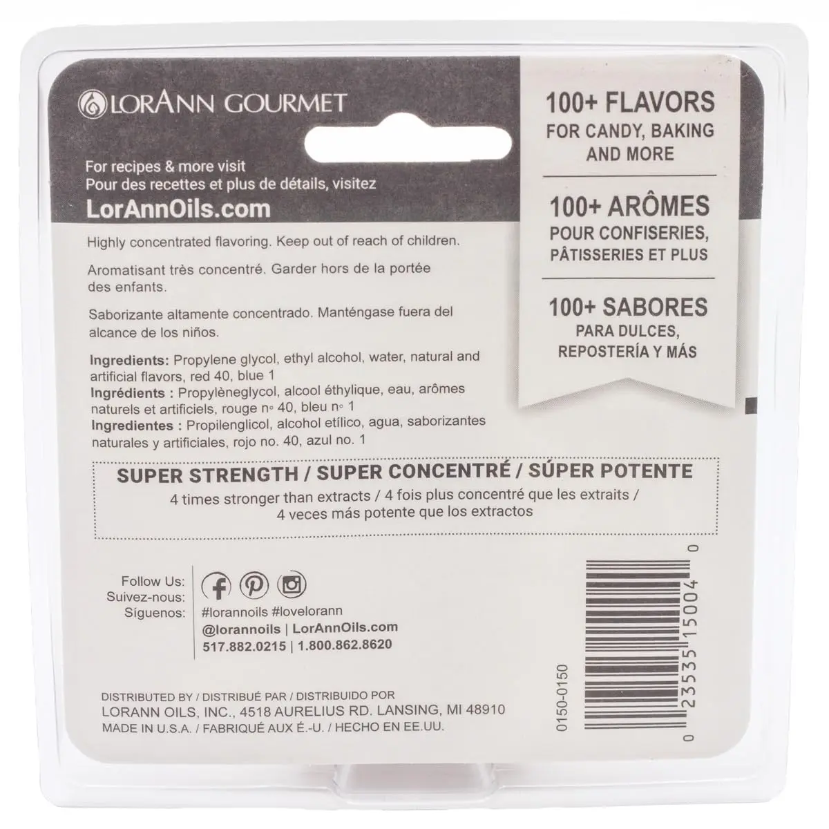LorAnn Oils Super Strength Cherry Flavoring 0.12 Fl Oz | Concentrated Candy & Baking Flavor - view 2