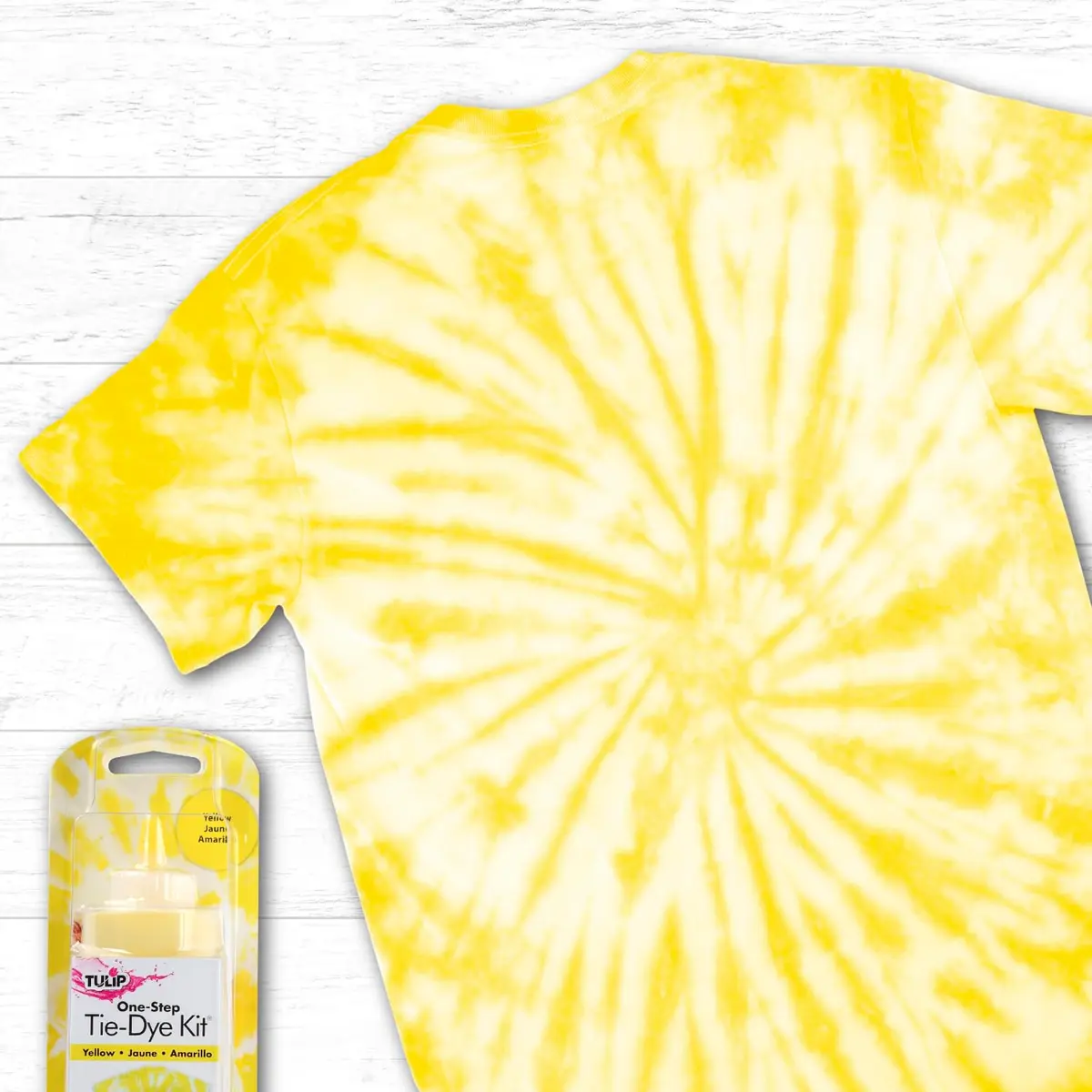 Tulip One-Step Tie-Dye Kit Vibrant Yellow Fabric Dye 118ml (4 fl oz) | Easy-Squeeze Bottle for All-Natural Fibers - view 3