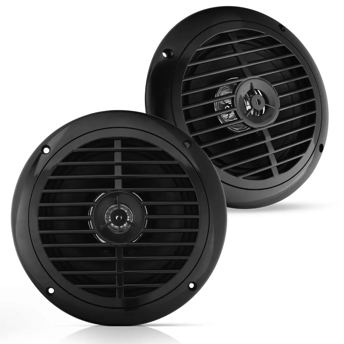 Pyle 6.5 Inch Dual Marine Speakers Waterproof Weather Resistant 120W Black - main product image