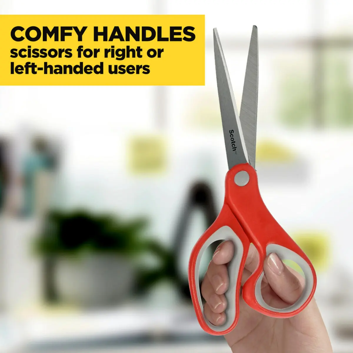 Scotch Multi-Purpose Stainless Steel Scissors, 8" (20 cm) - 2 Pairs | All-Purpose Craft & Office Cutting - view 6
