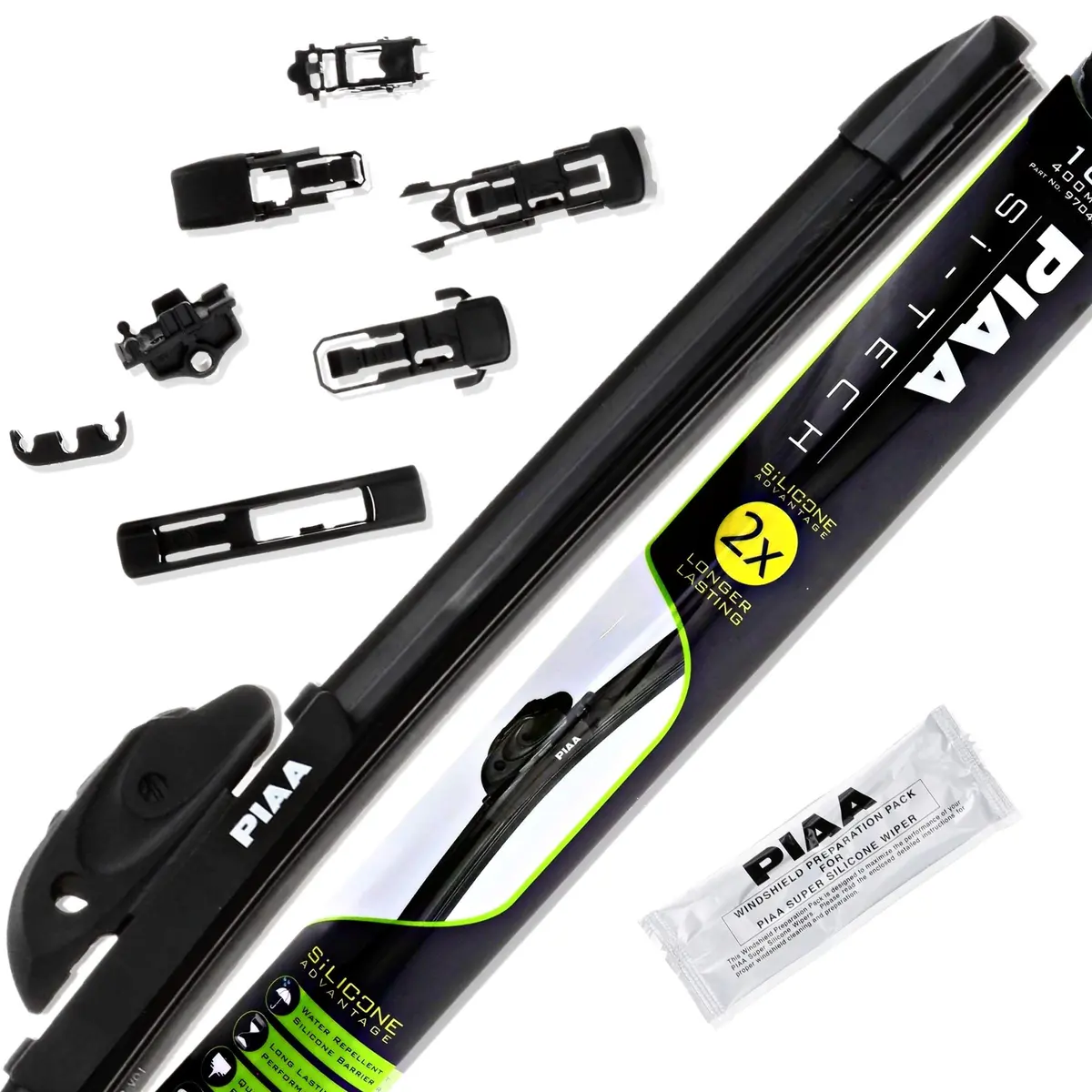Piaa 97040 16-Inch (400mm) Si-Tech Silicone Wiper Blade | Premium All-Season OEM Windshield Wiper - main product image