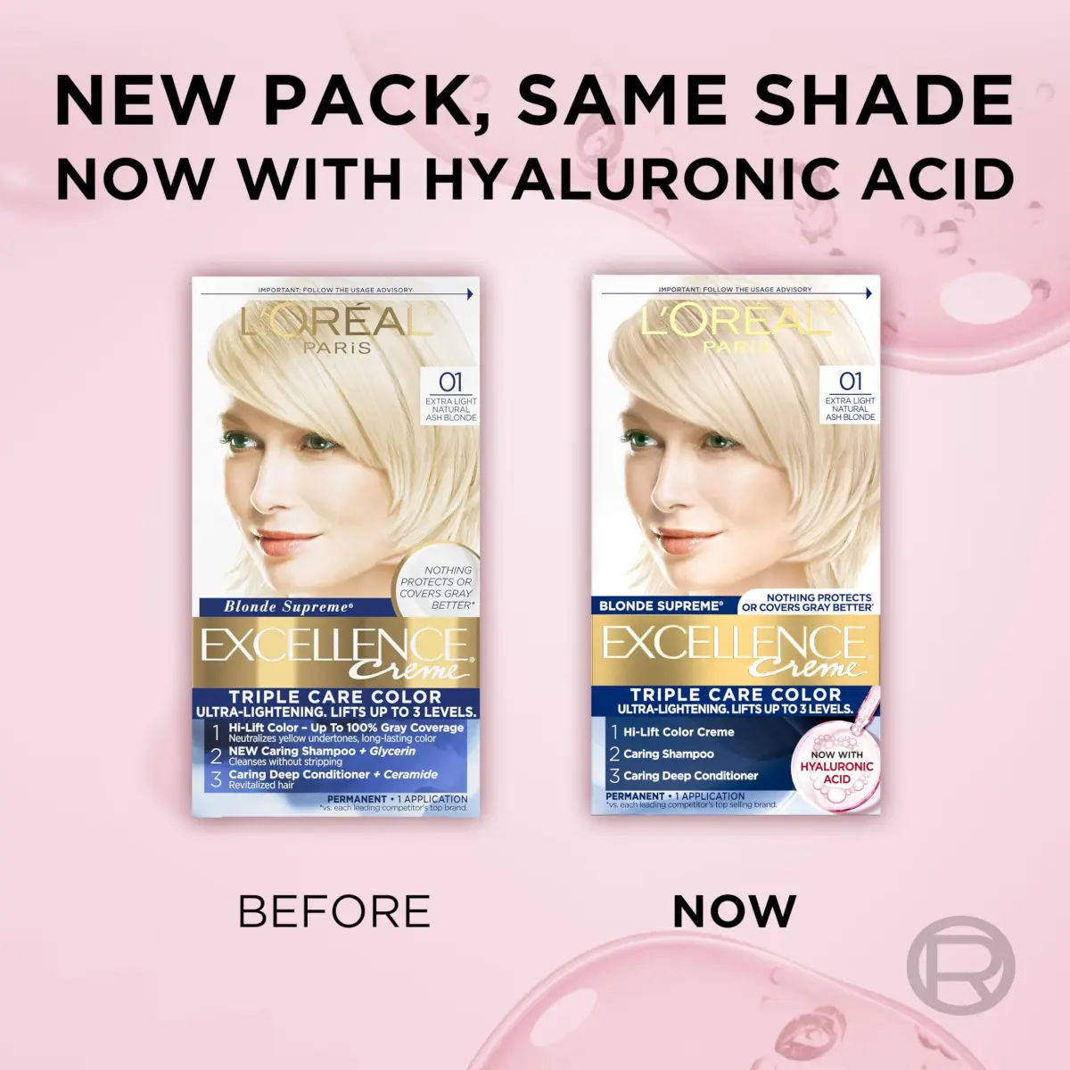 L'Oreal Paris Excellence Crème Permanent Hair Dye Extra Light Natural Ash Blonde | Triple Care Color with Hyaluronic Acid - view 9