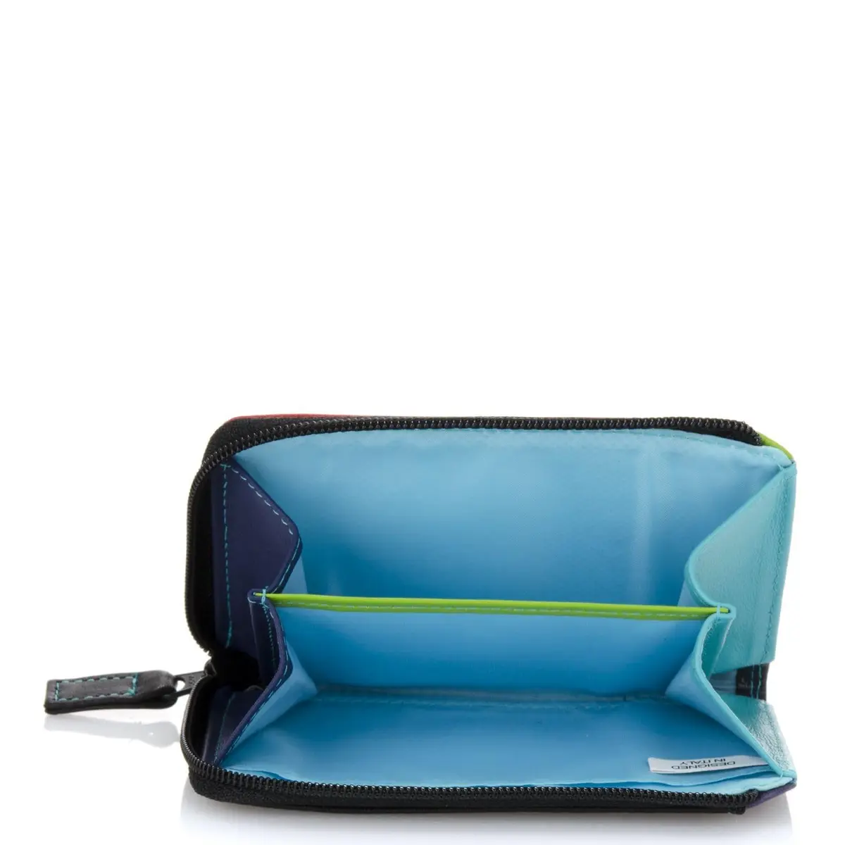 mywalit Small Zip Leather Purse | 3 Card Slots | ID Window & Coin Pocket | Black Pace | Stylish & Compact Accessory for Men & Women | Perfect for Everyday Use - view 2