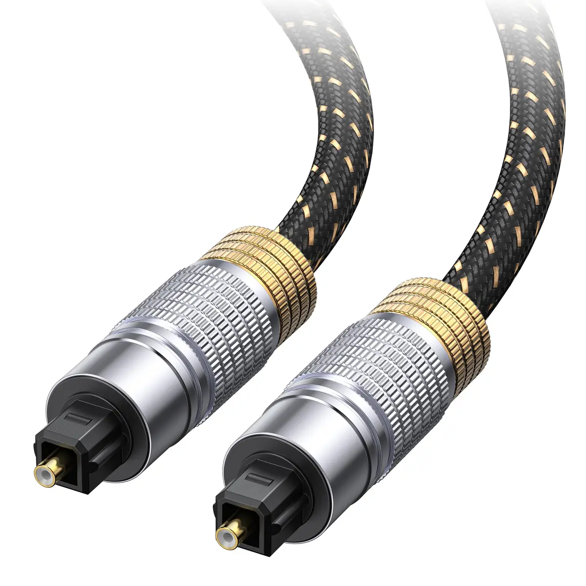Cable Matters Premium Short Optical Audio Cable, Toslink Cable, 3ft | High-Fidelity Digital Connection - main product image