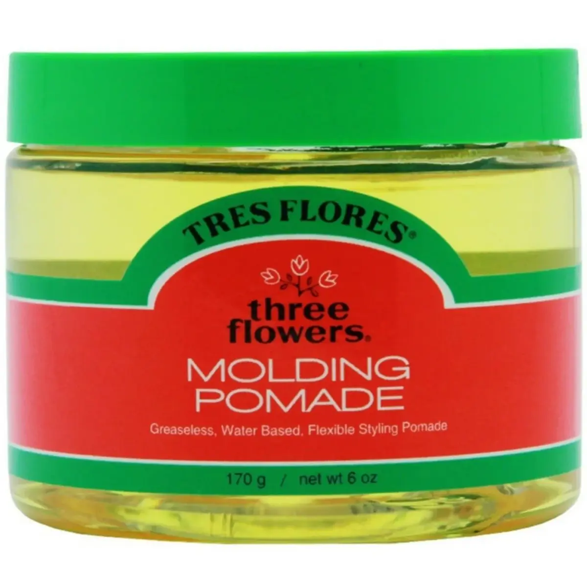 Three Flowers Molding Pomade, 18 oz (54 ml) | Water-Based, Non-Greasy, Classic Fragrance - main product image