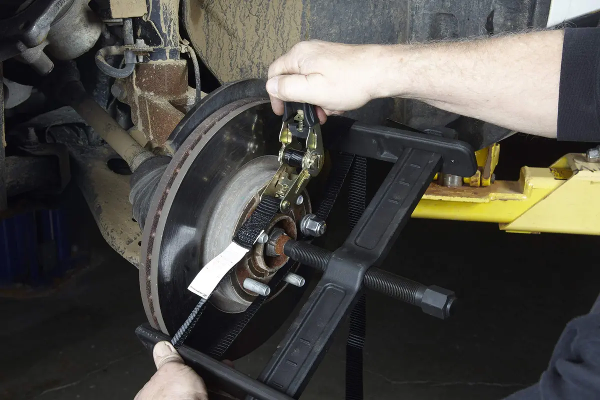 OTC 6980 Brake Drum and Rotor Puller - 12-3/4" Spread, 5" Reach | Heavy Duty Large Component Removal - view 4