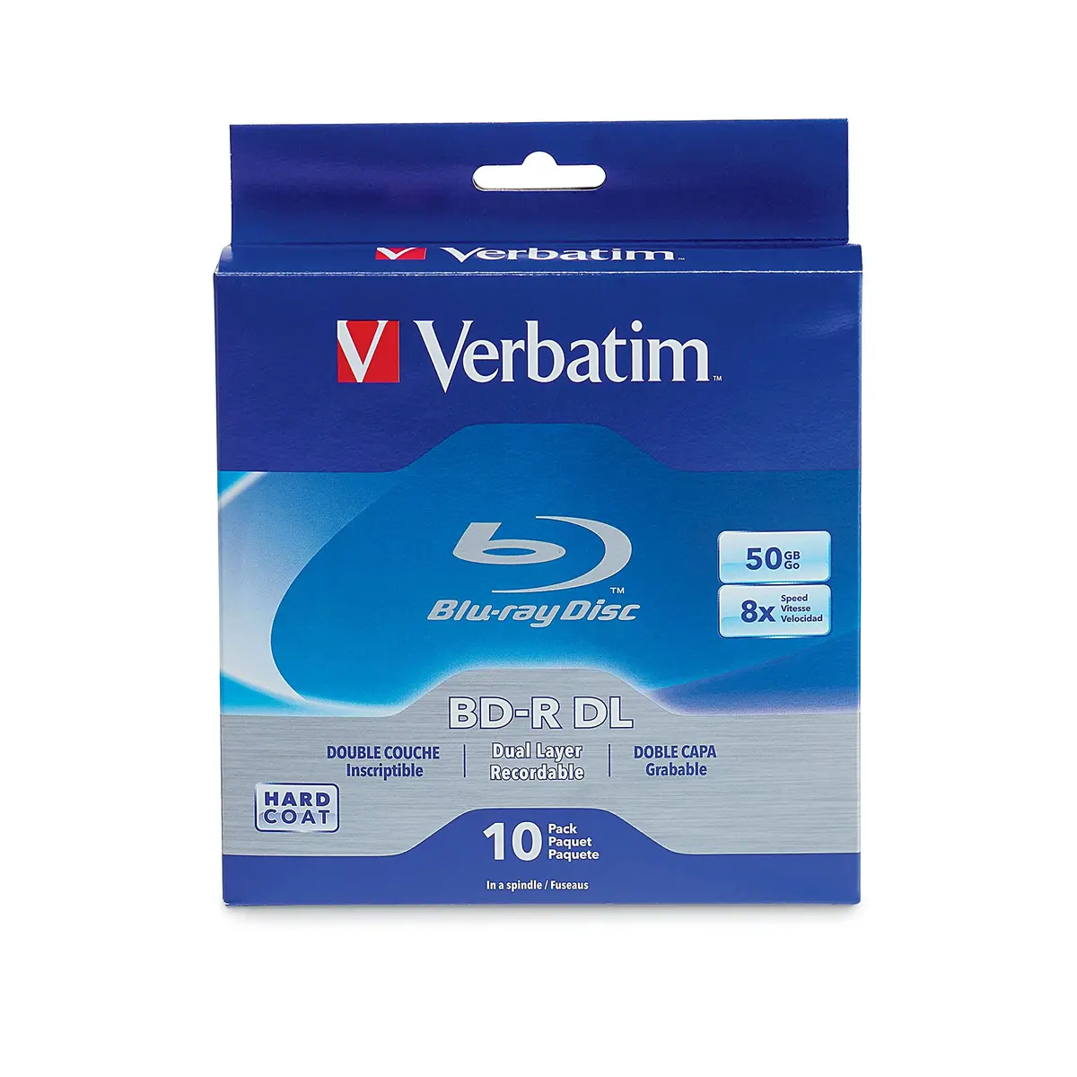 Verbatim DataLifePlus BD-R DL 50GB 6x White Inkjet Printable Spindle | Archival Life 100 Years - main product image
