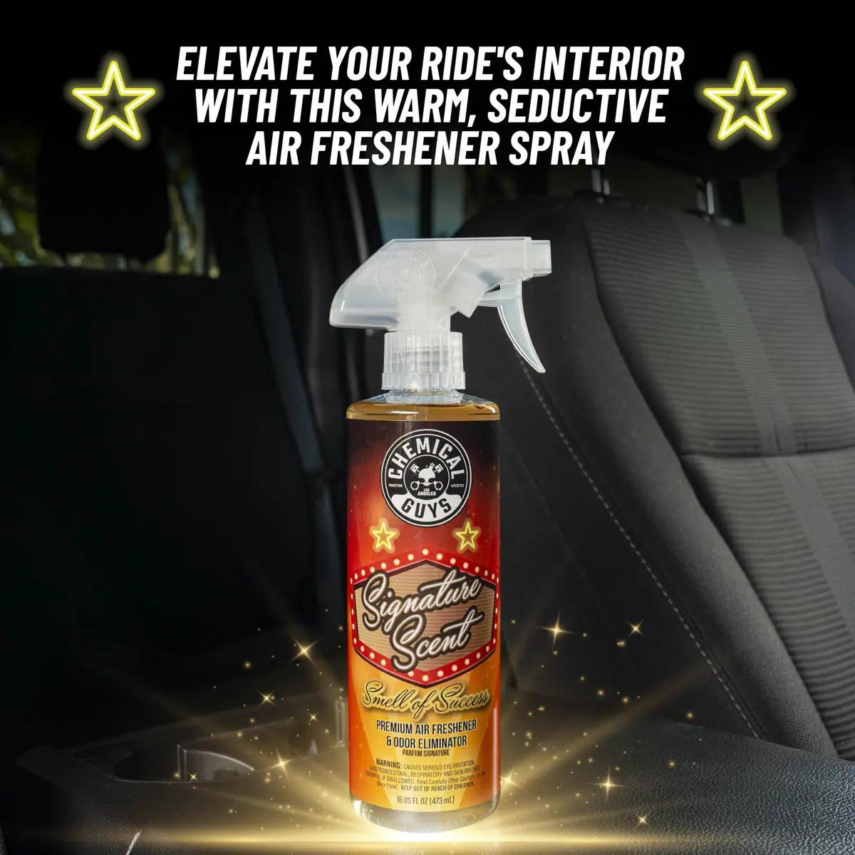 Chemical Guys Signature Scent Smell of Success Premium Air Freshener, 16 oz | Active Odor Elimination & Fresh Fragrance - view 3