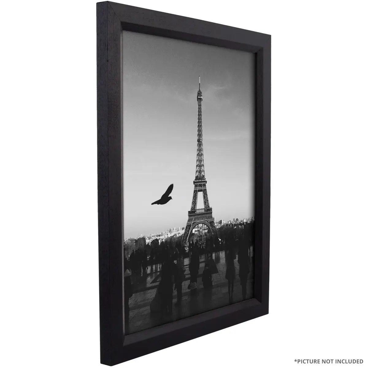Craig Frames 7171610BK Wood Grain Finish 9x10-Inch Picture Frame | Solid Wood, Glass, Black - view 5