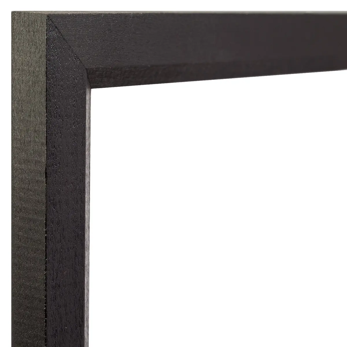 Craig Frames 7171610BK Wood Grain Finish 6x7-Inch Picture Frame | Solid Black - view 3