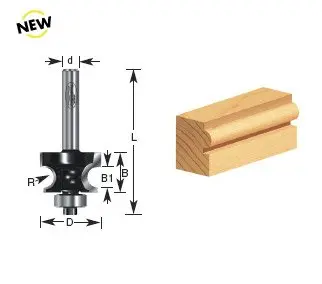 Timberline Corner Beading 1/4R (370-18) | Industrial Grade Router Bit for Edge Treatment in India - main product image