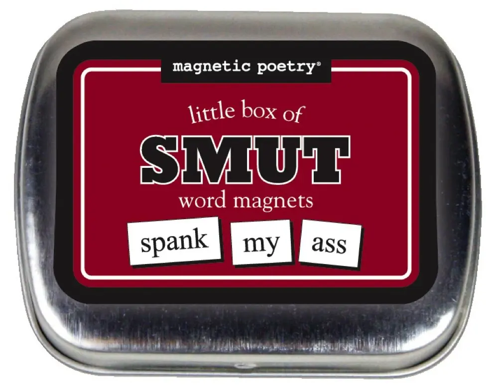 Magnetic Poetry Little Box of Smut Decorative Magnet Set | 72 Word Tiles - main product image