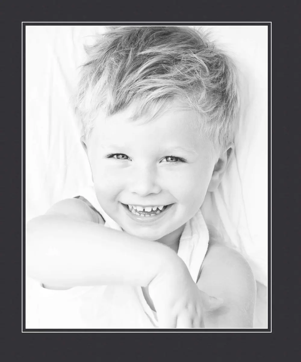 ArtToFrames 16x20 Smooth Black Custom Mat for Picture Frame with 12x16 Opening (Mat Only, Frame NOT Included) - view 2