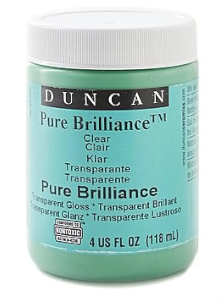 Duncan Pure Brilliance Clear Glaze 16 oz. | Non-Toxic Ceramic Finish with Brilliant Shine - view 2