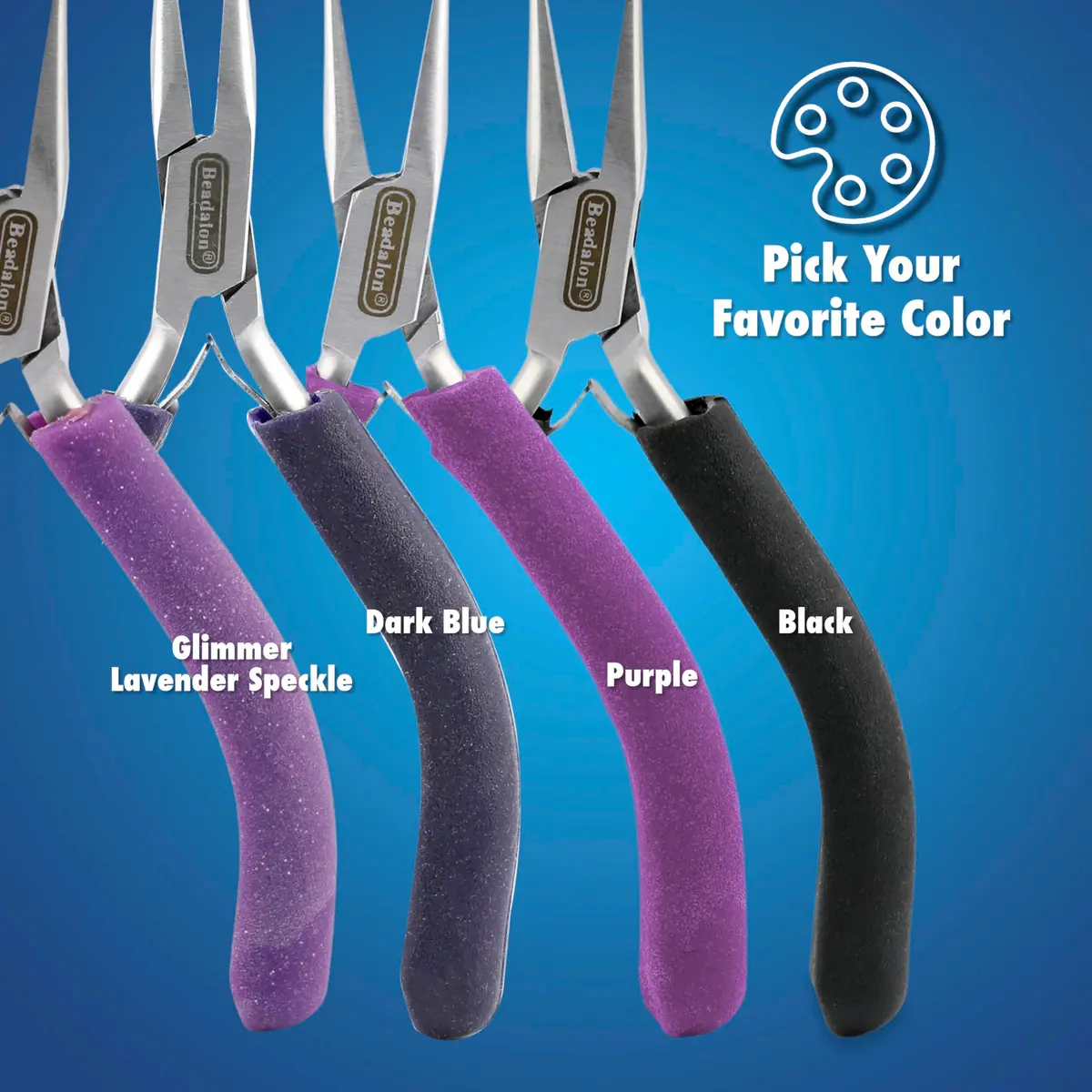 Beadalon Designer Series Flat Nose Pliers 4.75 in | Stainless Steel Jewelry Tool with Double Leaf Springs - view 6