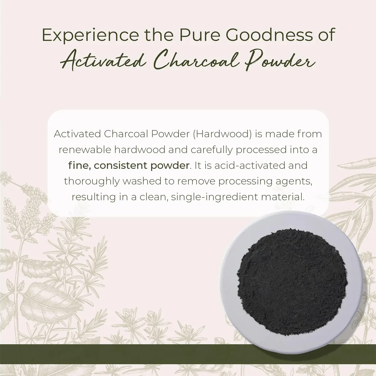 Starwest Botanicals Activated Hardwood Charcoal Powder - 4 oz Bag | Food Grade & Skin Care Use - view 2