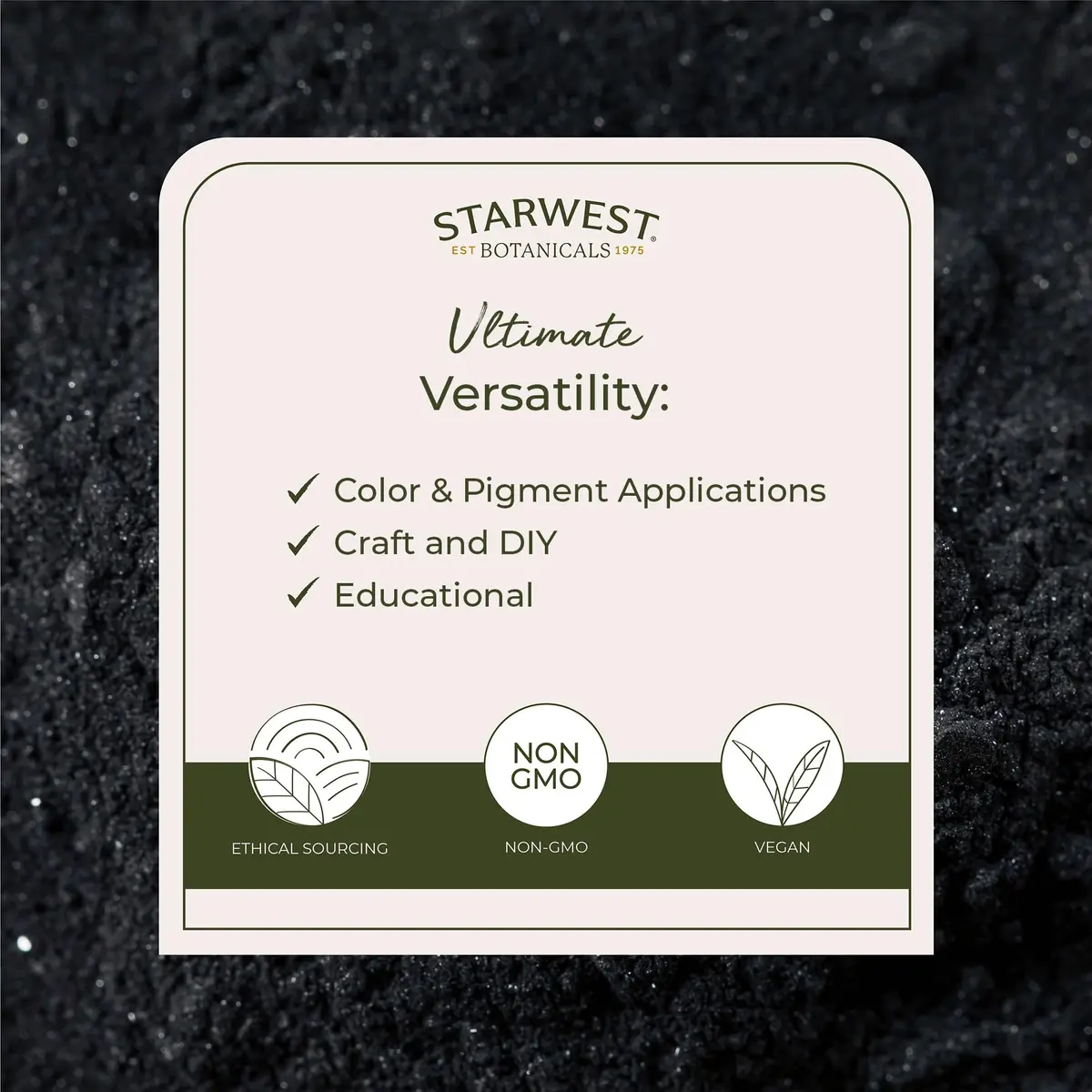 Starwest Botanicals Activated Hardwood Charcoal Powder - 4 oz Bag | Food Grade & Skin Care Use - view 3