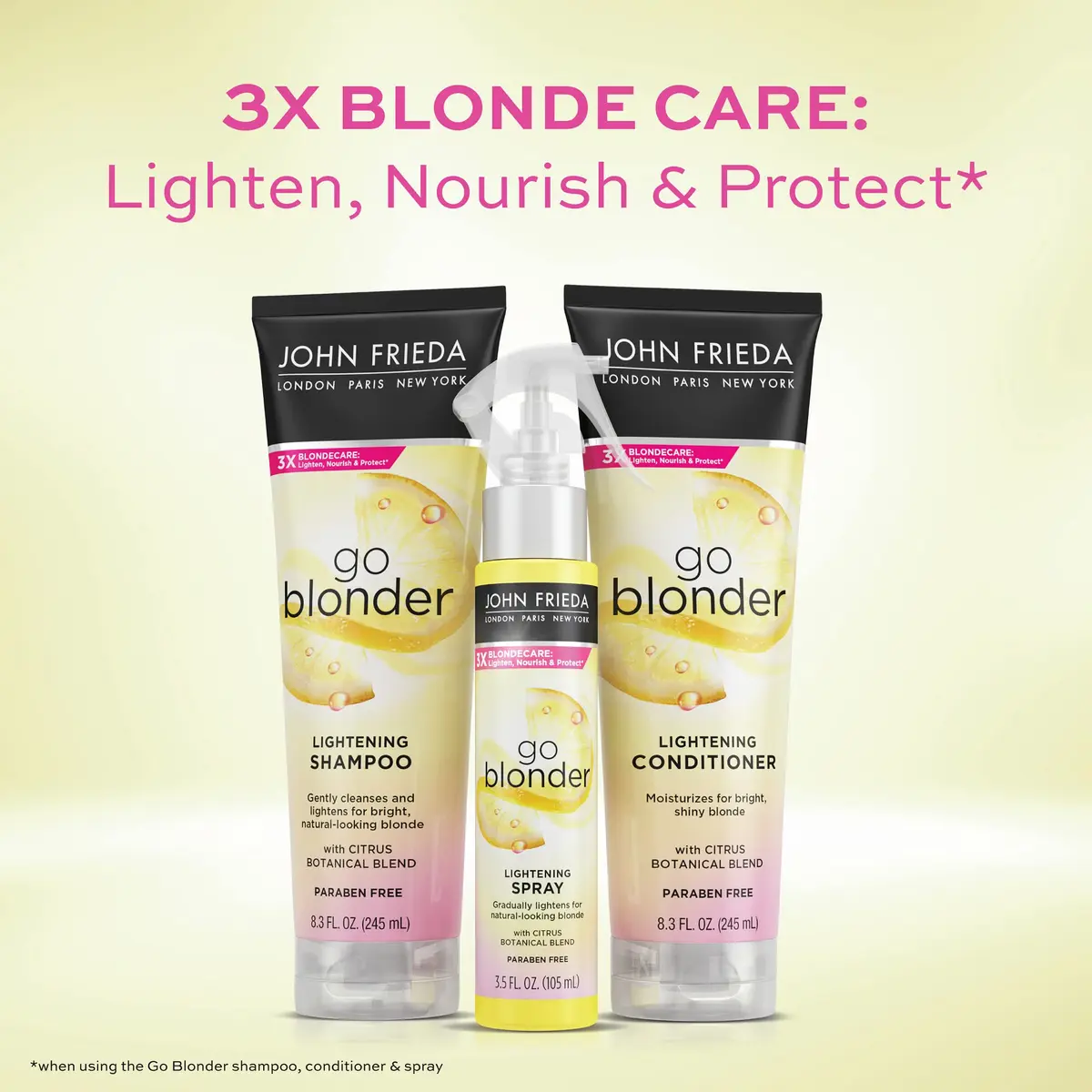 John Frieda Go Blonder Lightening Spray 103ml (3.5 Oz) | Gradual Hair Lightener for Blonde Hair - view 6