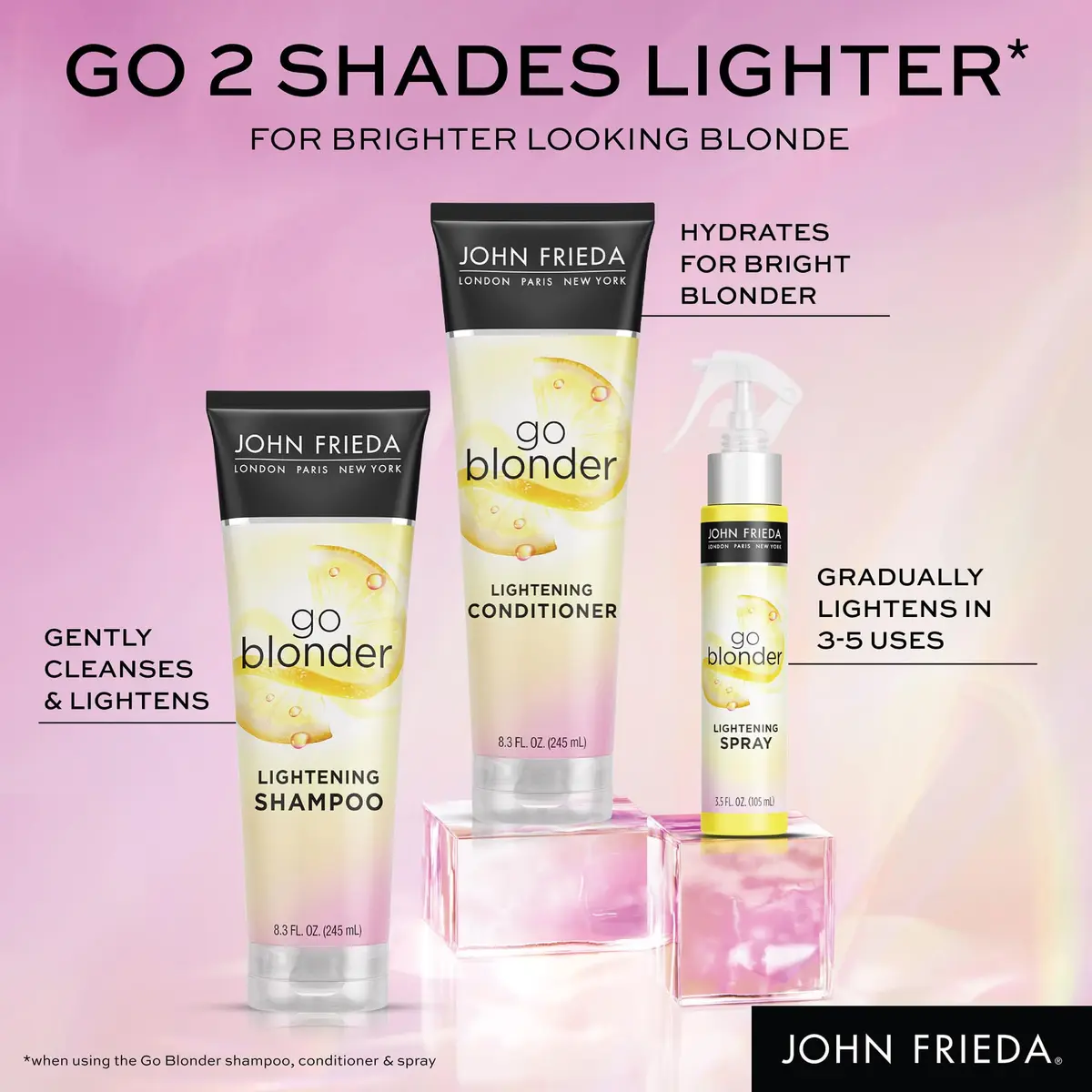 John Frieda Go Blonder Lightening Spray 103ml (3.5 Oz) | Gradual Hair Lightener for Blonde Hair - view 7
