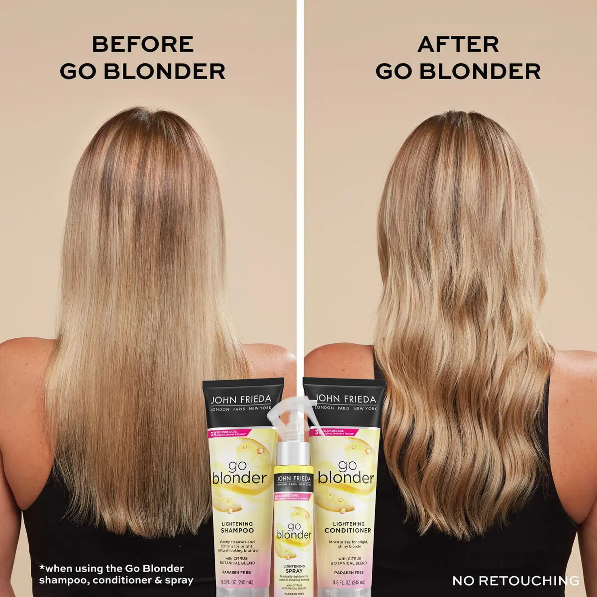 John Frieda Go Blonder Lightening Spray 103ml (3.5 Oz) | Gradual Hair Lightener for Blonde Hair - view 4