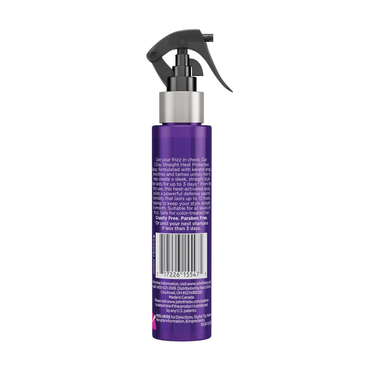 John Frieda Frizz Ease 3 Day Straight Heat Protection Spray 103ml (3.5 Fl Oz) | Keratin-Infused for Smooth, Sleek Hair - view 6