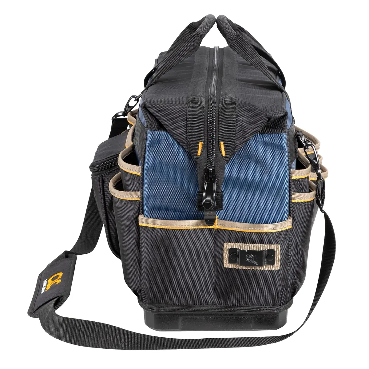 Custom Leathercraft PB1553 19" Molded Base Contractor's Tool Bag | Heavy-Duty, Water-Resistant, 13 Pockets - view 6