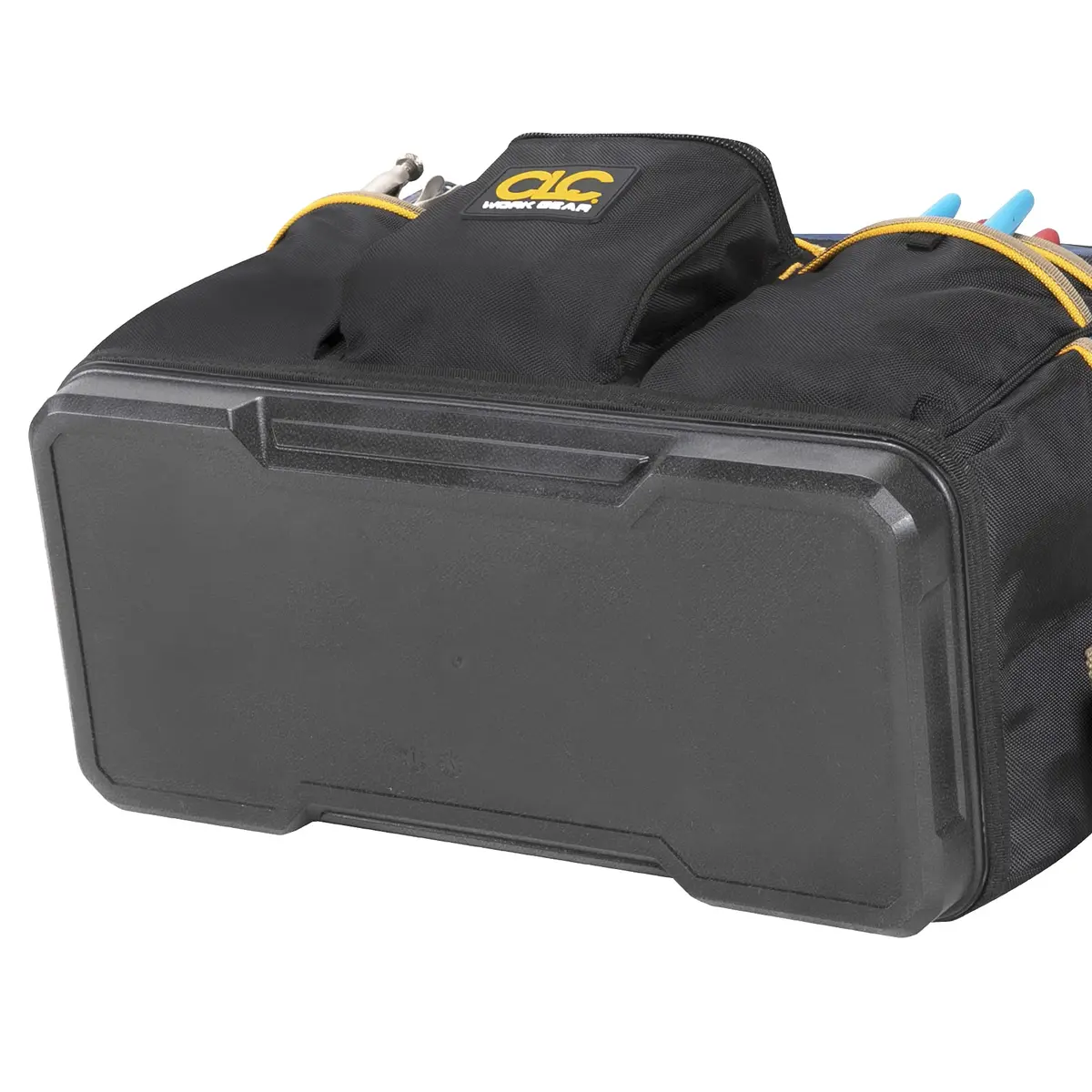 Custom Leathercraft PB1553 19" Molded Base Contractor's Tool Bag | Heavy-Duty, Water-Resistant, 13 Pockets - view 3