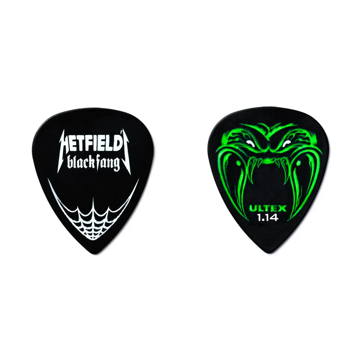 Jim Dunlop Hetfield's Black Fang Pick Tin 1.14MM | 6 Guitar Picks for Heavy Strumming - view 2