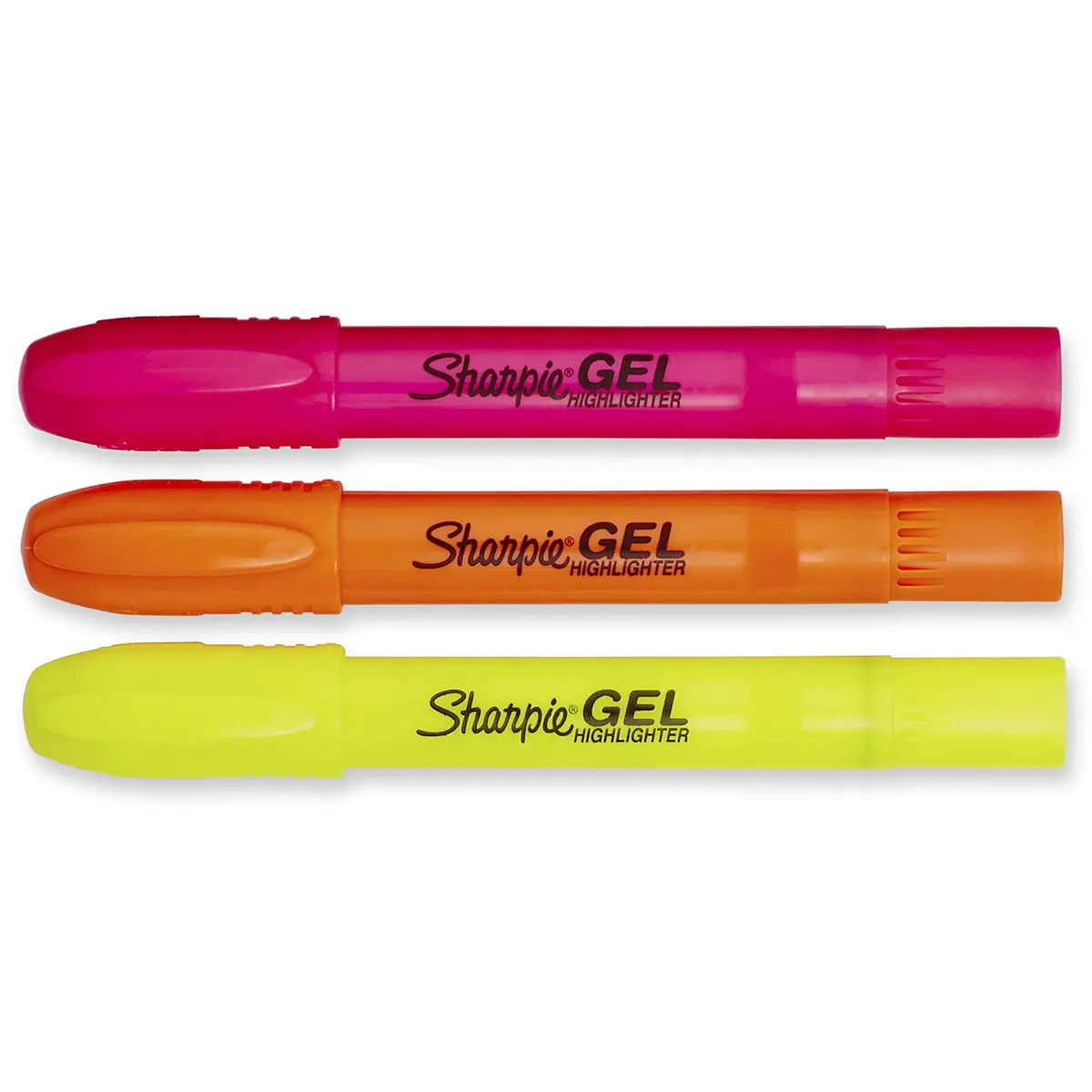 Sharpie Gel Highlighters, 3 Assorted Fluorescent Colors | Smear-Proof, Ink-Free, Long-Lasting Highlighting (70-120 chars) - view 2