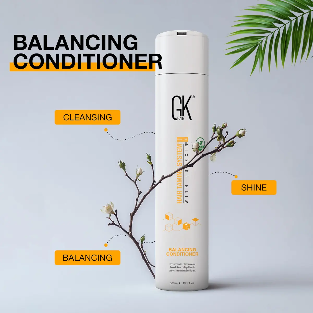 GK HAIR Global Keratin Balancing Conditioner 300ml | Nourishes & Balances Oily Hair - view 5